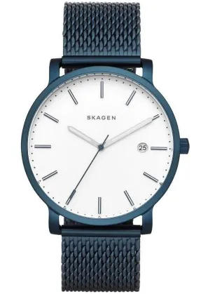 SKAGEN HAGEN SILVER DIAL BLUE MESH BRACELET SKW6326