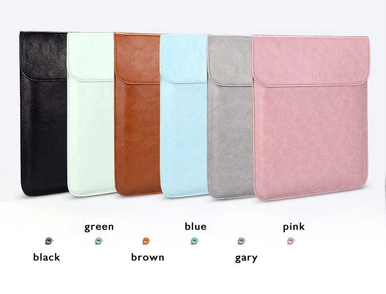 Sleek 2 In 1 Men's Slim Laptop Sleeve- Ash
