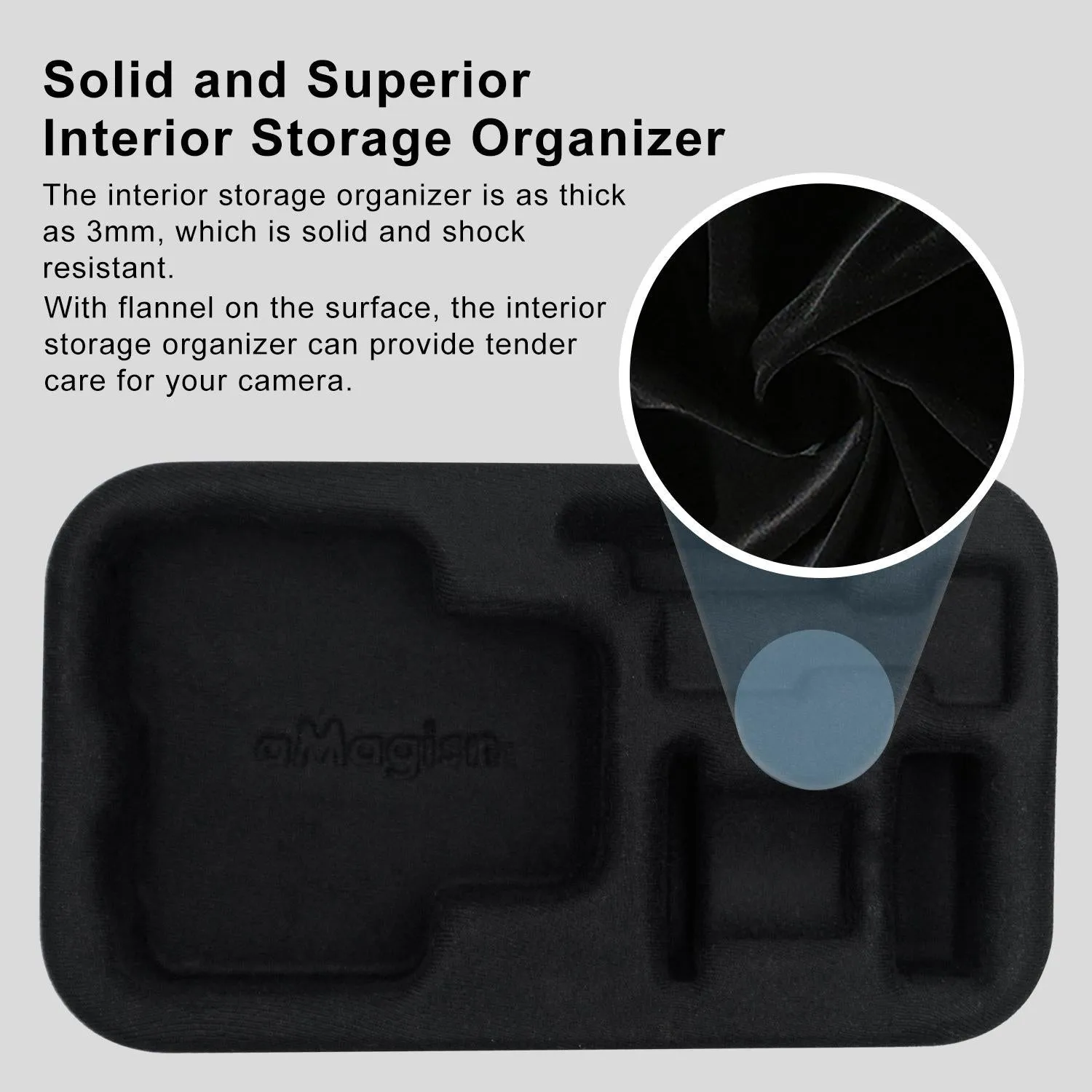 Small Organizer Bag For Sports Camera Accessories 18.5 X 11.5 X 6Cm