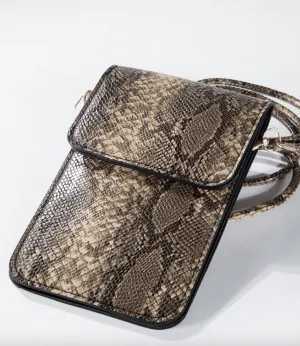 Snakel Print Phone Case Crossbody - MZ1MB0115