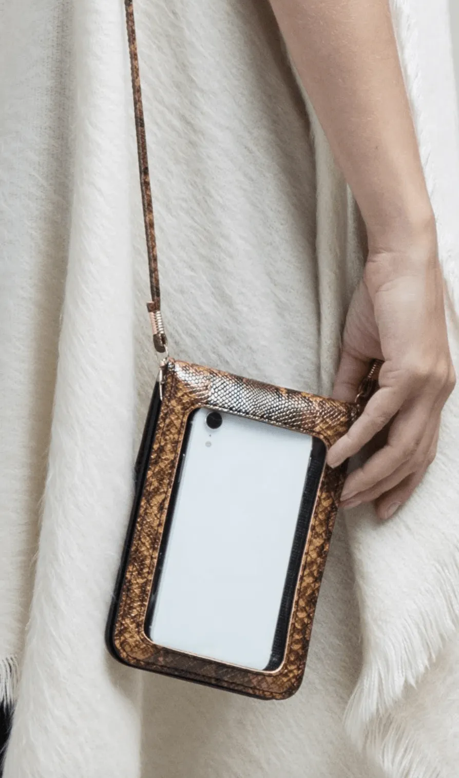 Snakel Print Phone Case Crossbody - MZ1MB0115
