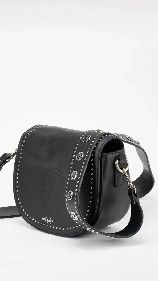 Sol Sana Saddle Bag - Black/Silver