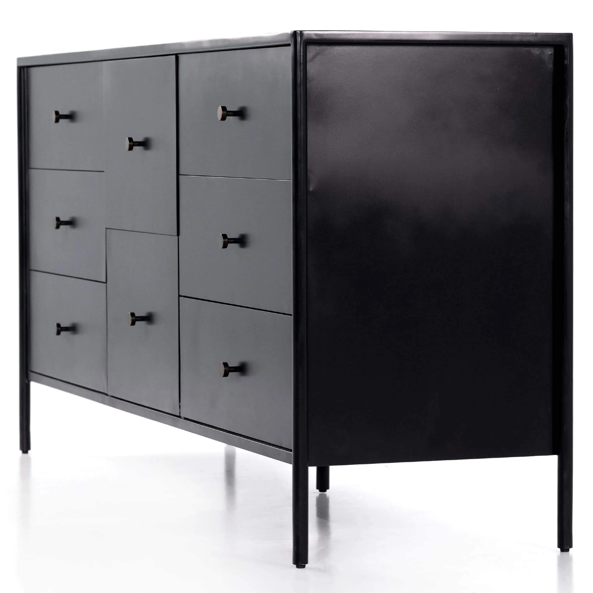 Soto 8 Drawer Dresser, Black