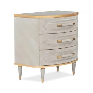 ST. CHARLES Sen Wood 3 Drawers Nightstand