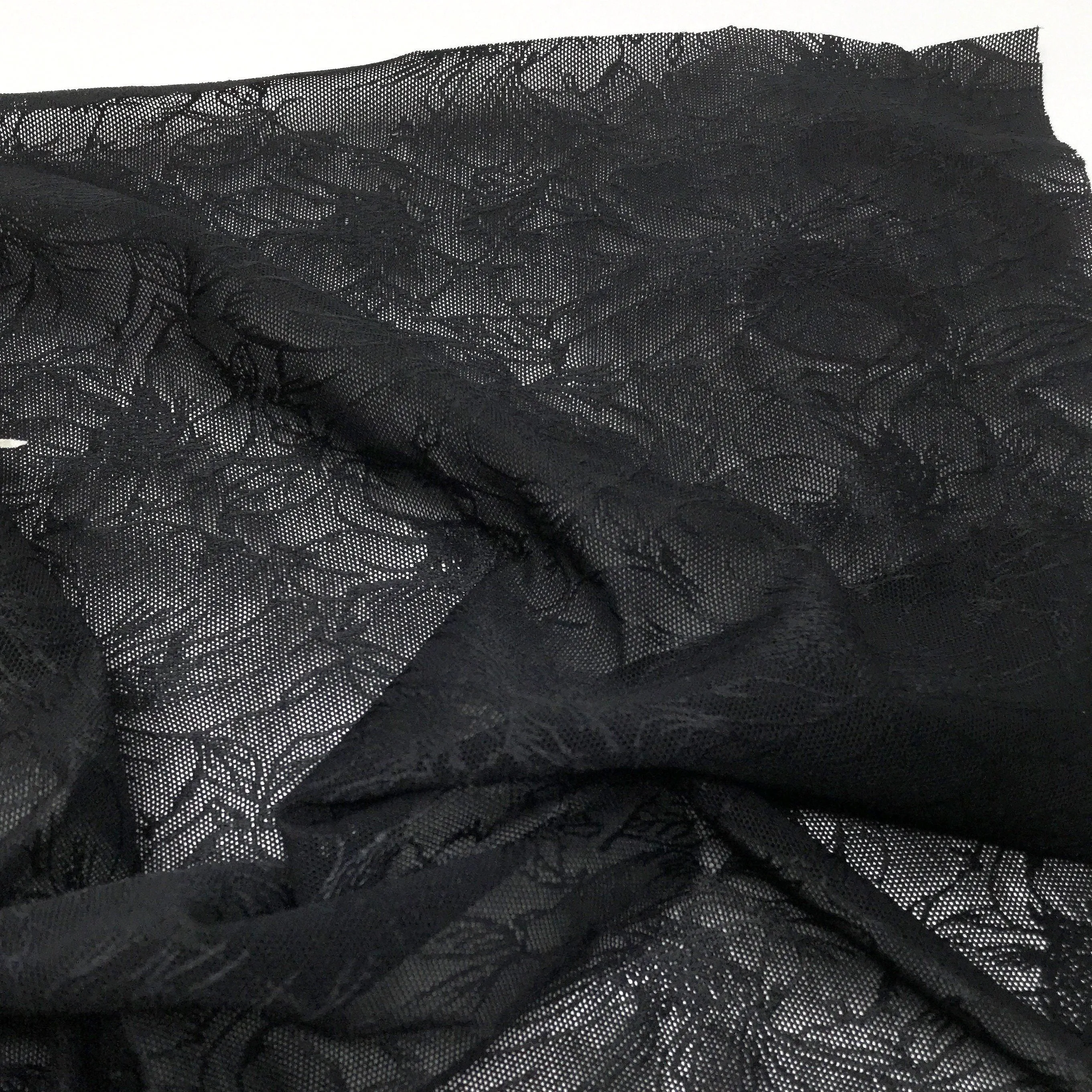 Stretch Power Mesh Medium Weight Powernet, Compression Mesh- Black, White or Light Sand- by the 1/2 yard