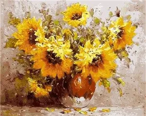 Striking Sunflowers - Paint by Numbers Kit