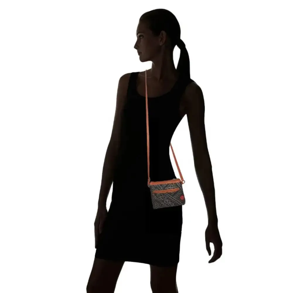 Tan Multi Color Sling Bag For Women