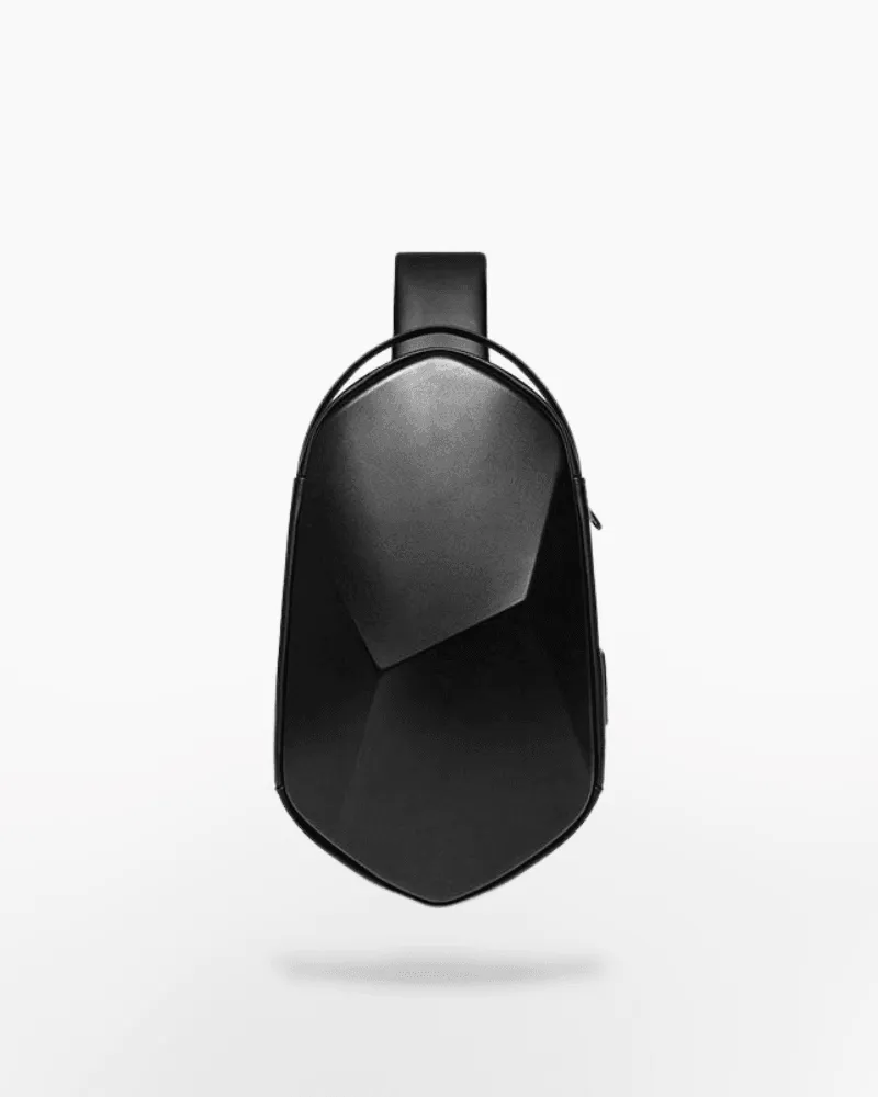 Tech Hard Shell Polyhedron Sling Backpack