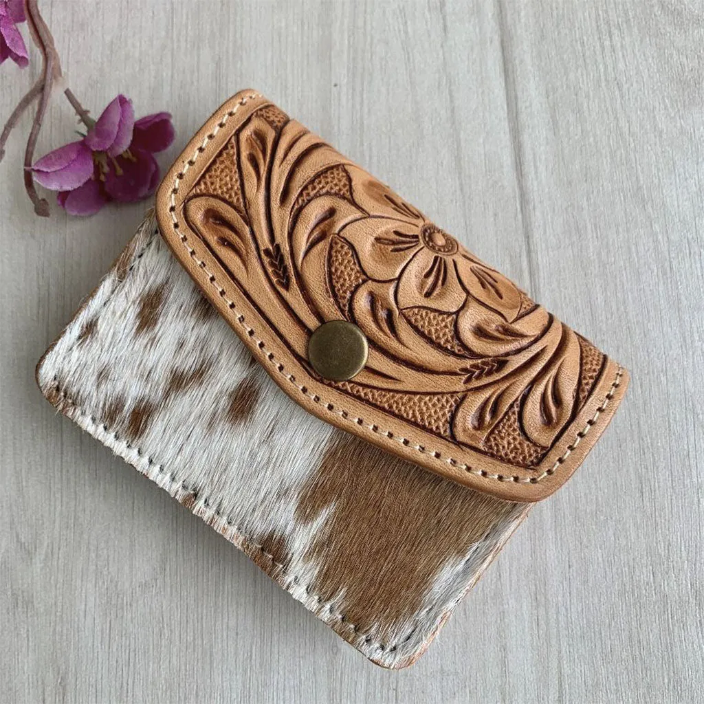 Tooled Leather Coin Purse - TL07