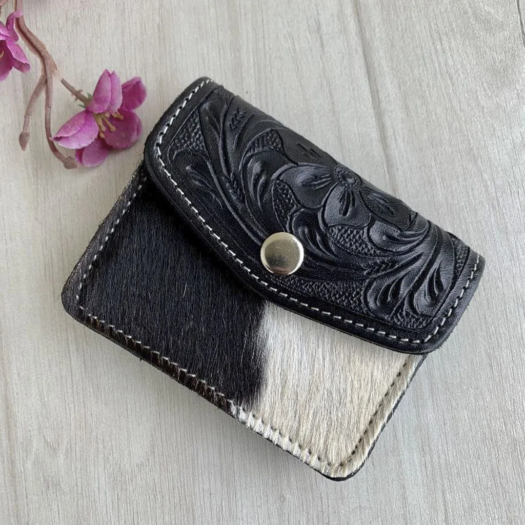 Tooled Leather Coin Purse - TL07
