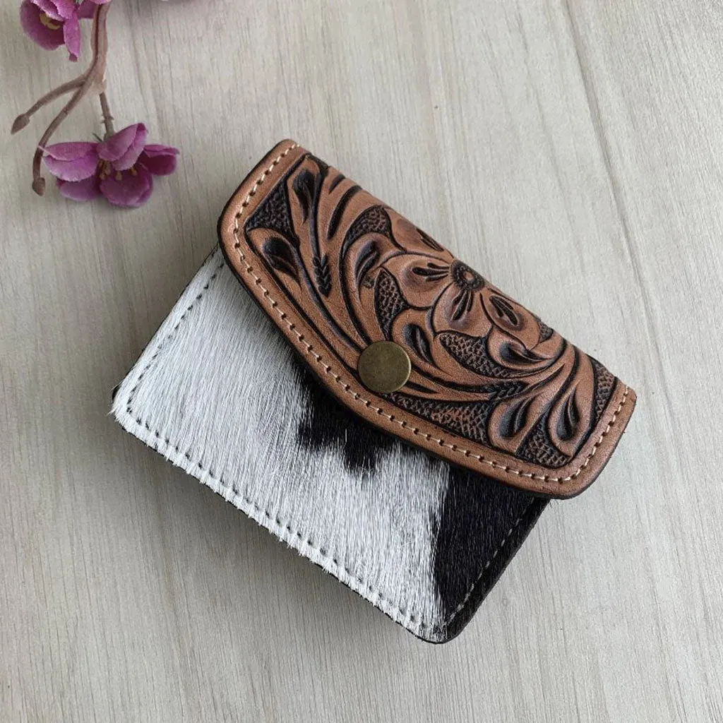 Tooled Leather Coin Purse - TL07
