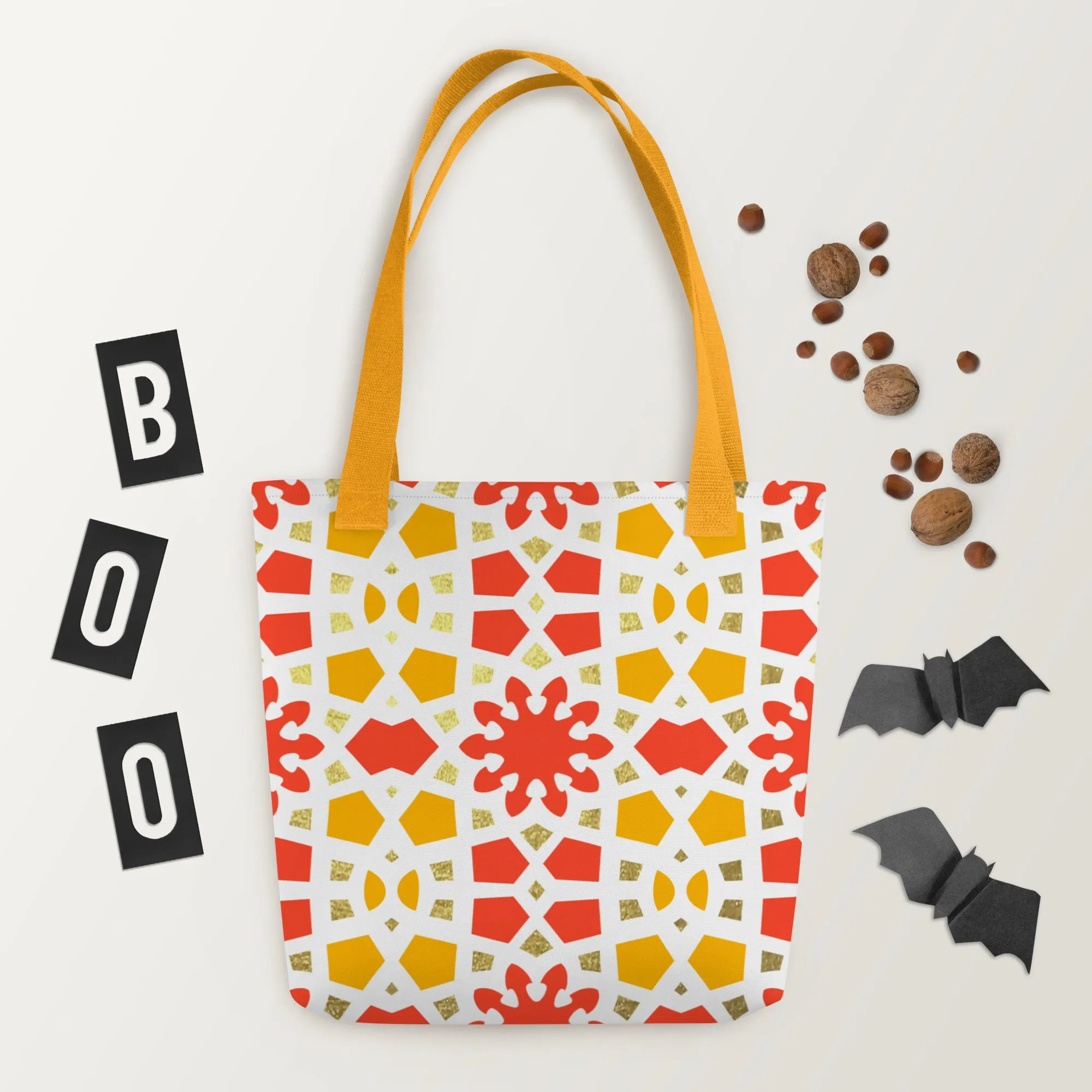 Tote bag - Geometric Arabesque Citrus
