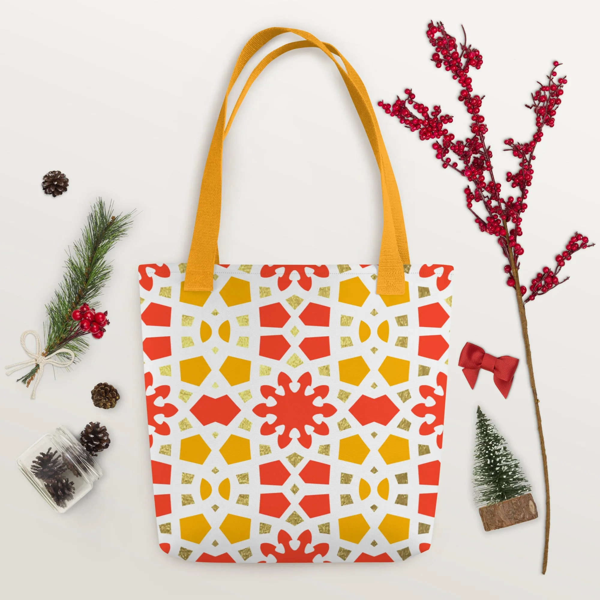 Tote bag - Geometric Arabesque Citrus