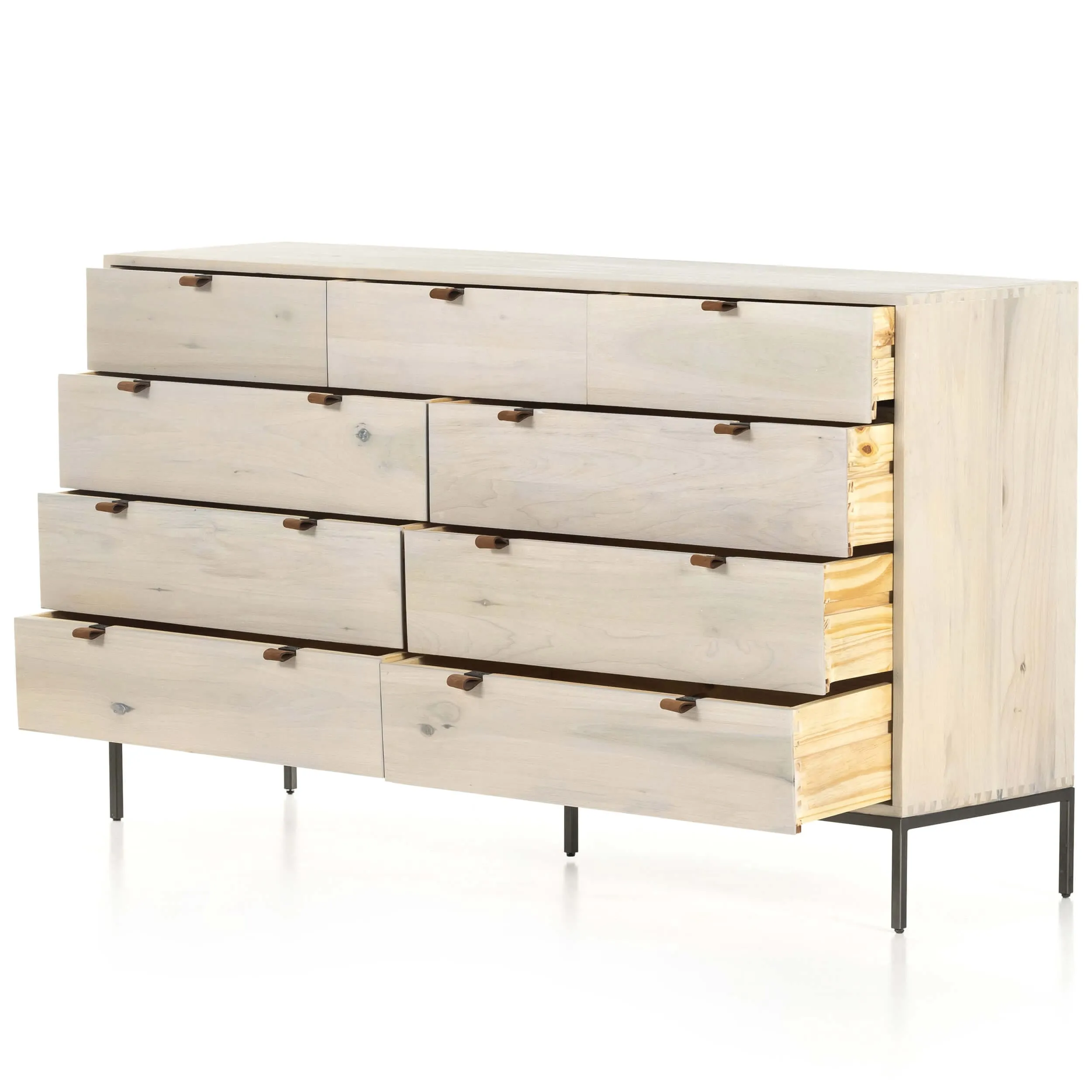 Trey 9 Drawer Dresser, Dove