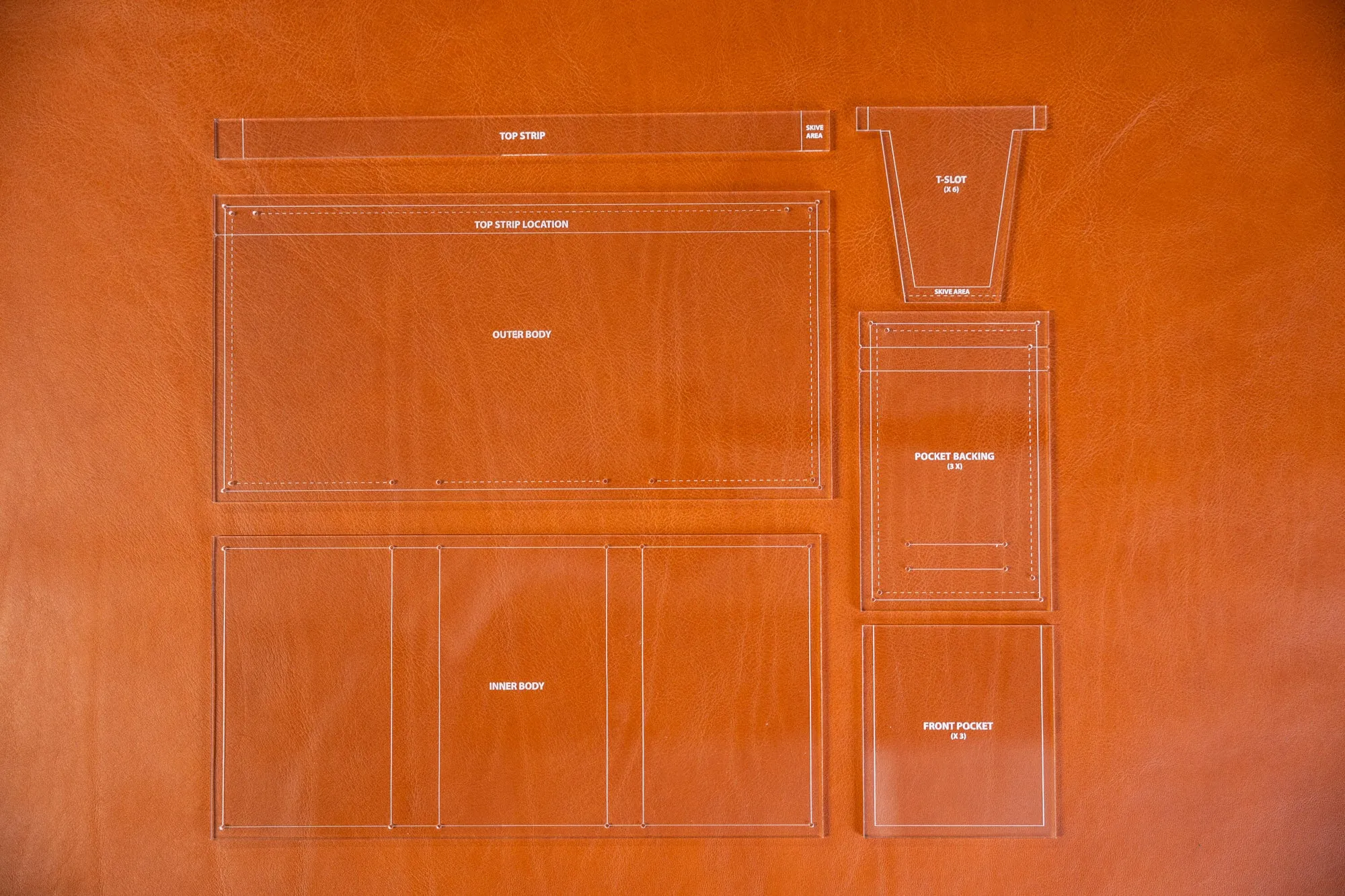 Trifold Wallet - Acrylic Template