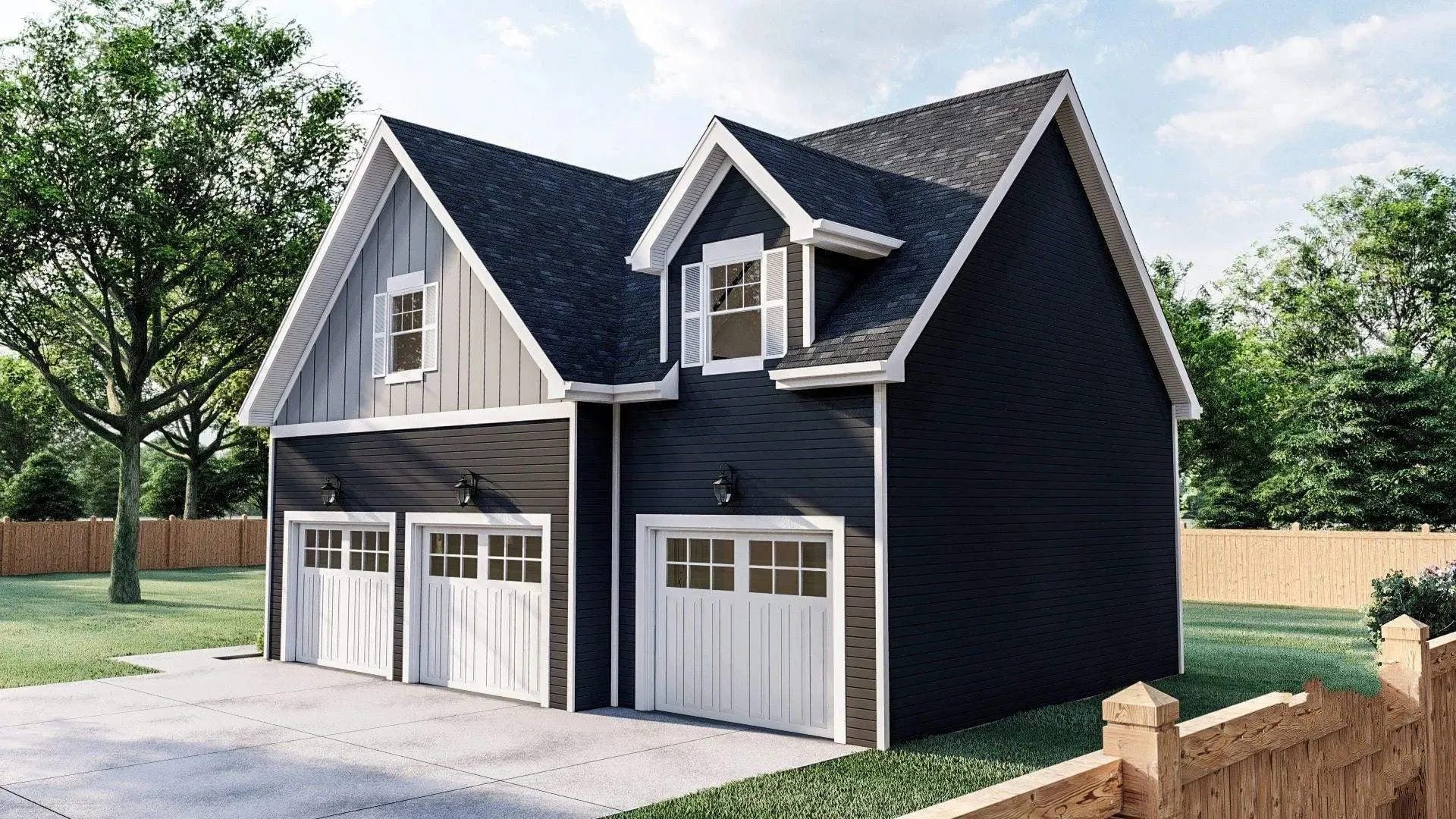 Versatile Carriage House Plan with Spacious Garage and Loft