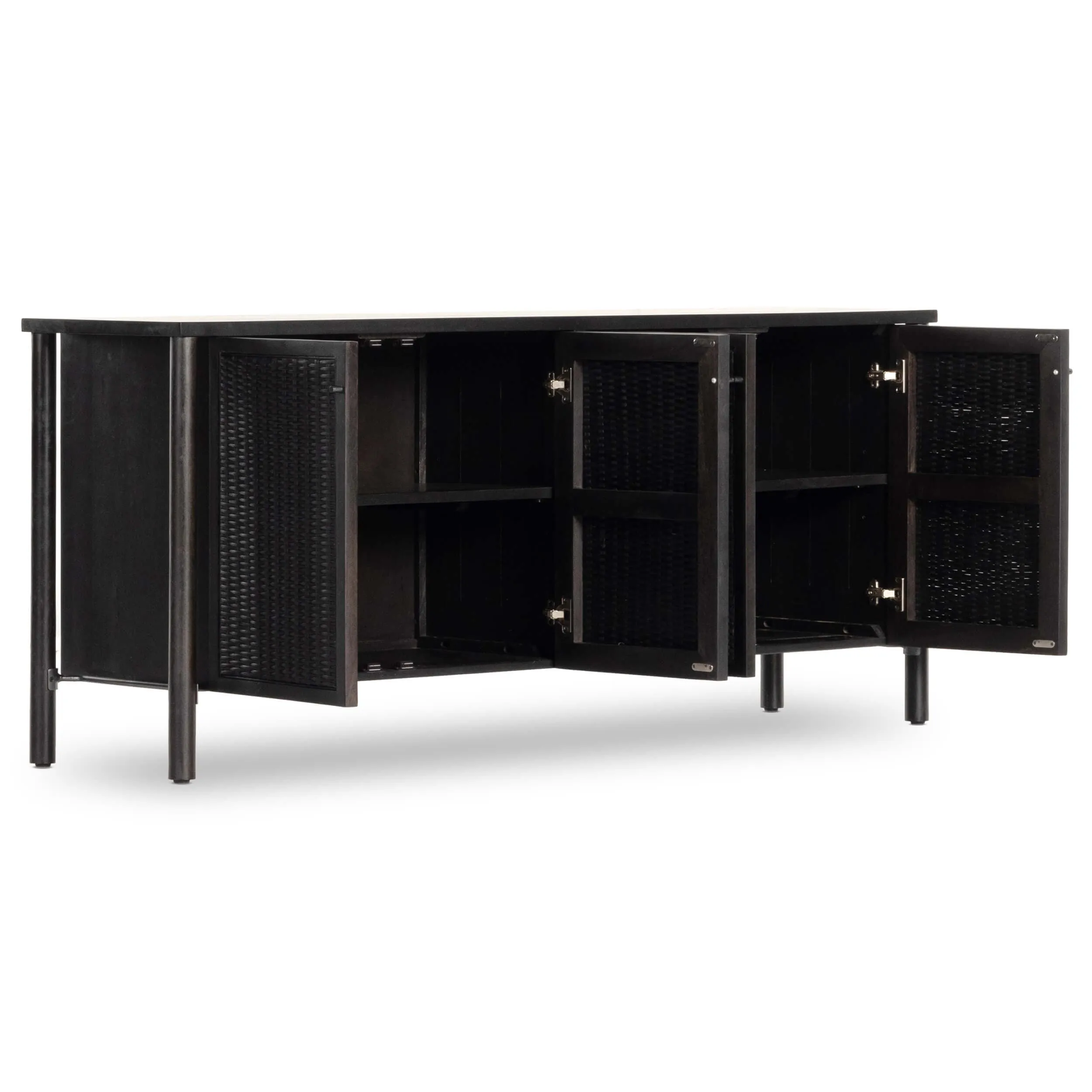 Veta Sideboard, Black Cane