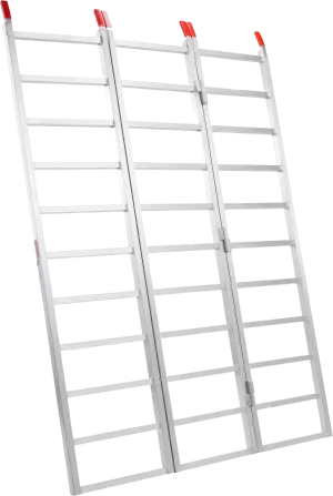 Vevor Aluminum Ramp 1500 lbs Capacity 77" x 24" Tri-Fold Load Straps New