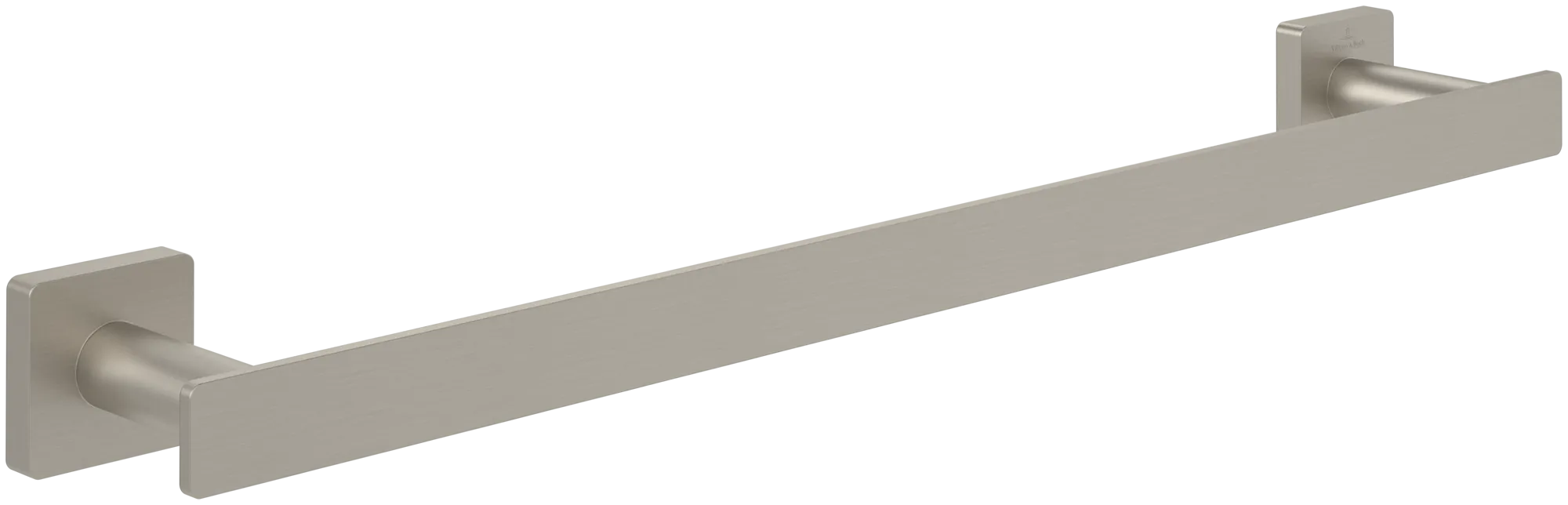Villeroy & Boch Elements Striking Straight Towel Rail 495 x 45 x 75 mm Brushed Nickel