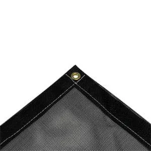 Vinyl Mesh Tarp - Black - 8' x 12'
