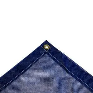 Vinyl Mesh Tarp - Blue - 5' x 7'