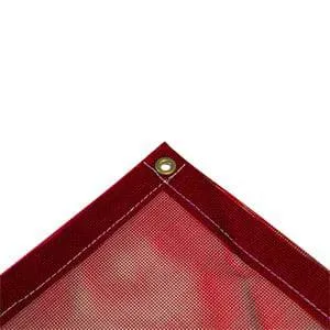 Vinyl Mesh Tarp - Red - 30' x 40'