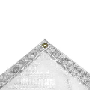 Vinyl Mesh Tarp - White - 10' x 16'
