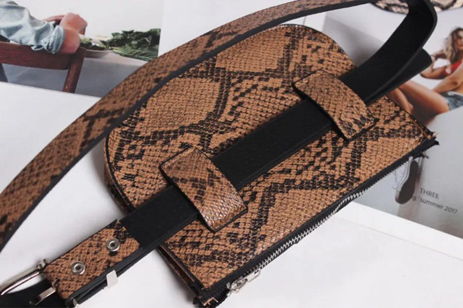 Women's Pu Leather Waist Belt Bag