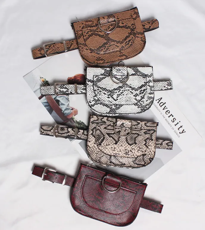 Women's Pu Leather Waist Belt Bag