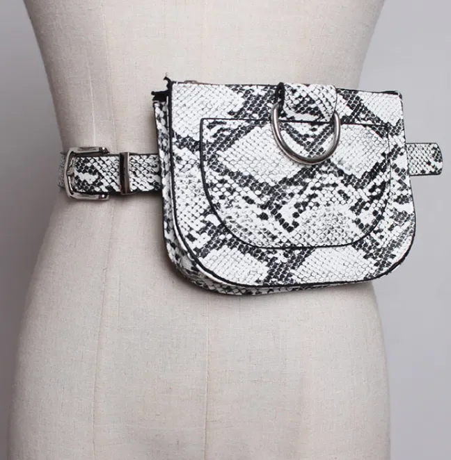 Women's Pu Leather Waist Belt Bag