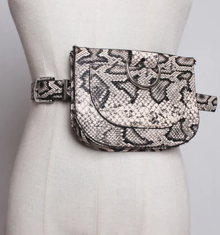 Women's Pu Leather Waist Belt Bag
