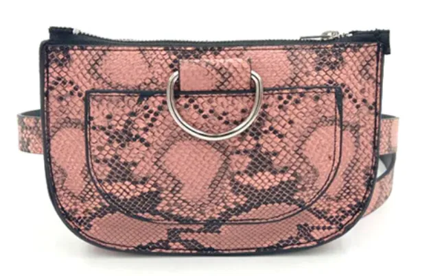 Women's Pu Leather Waist Belt Bag