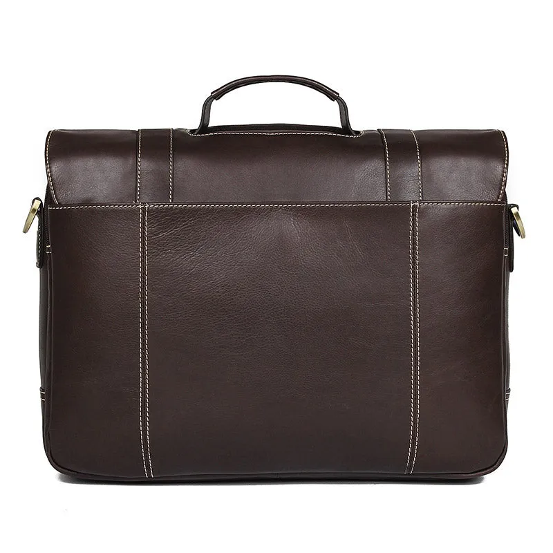 YAAGLE Men's Fashion Real Leather Business Briefcase Handbag YG7396Q