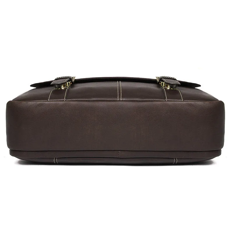 YAAGLE Men's Fashion Real Leather Business Briefcase Handbag YG7396Q
