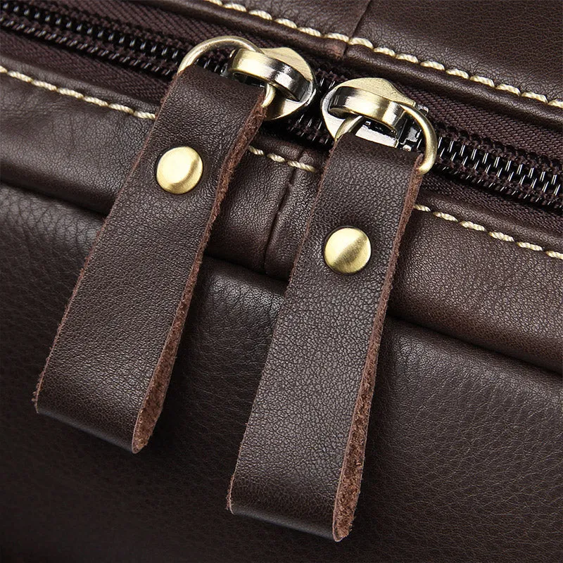 YAAGLE Men's Fashion Real Leather Business Briefcase Handbag YG7396Q