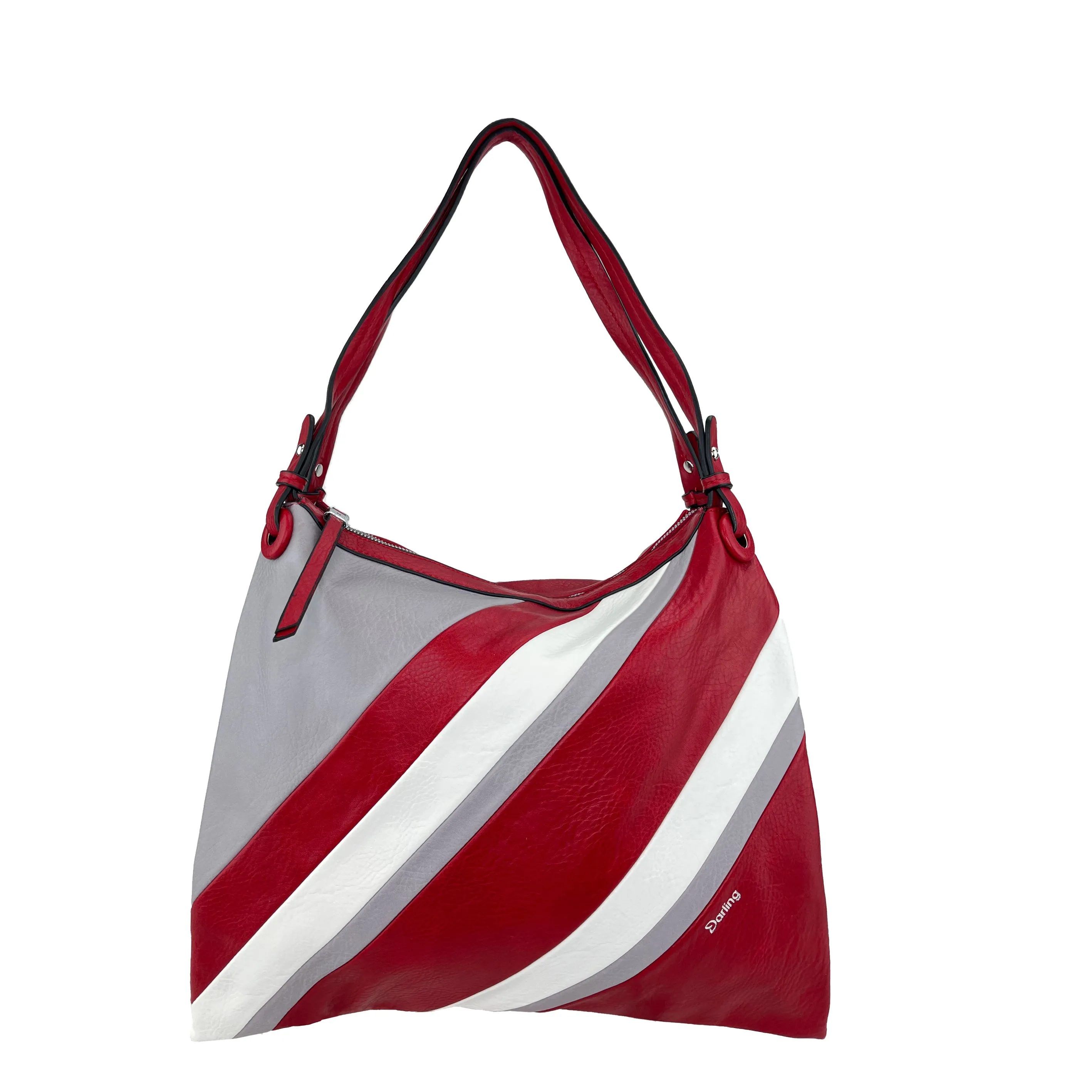 YD-7984 - Strip Multi Color Shoulder Bag - 5 Colors