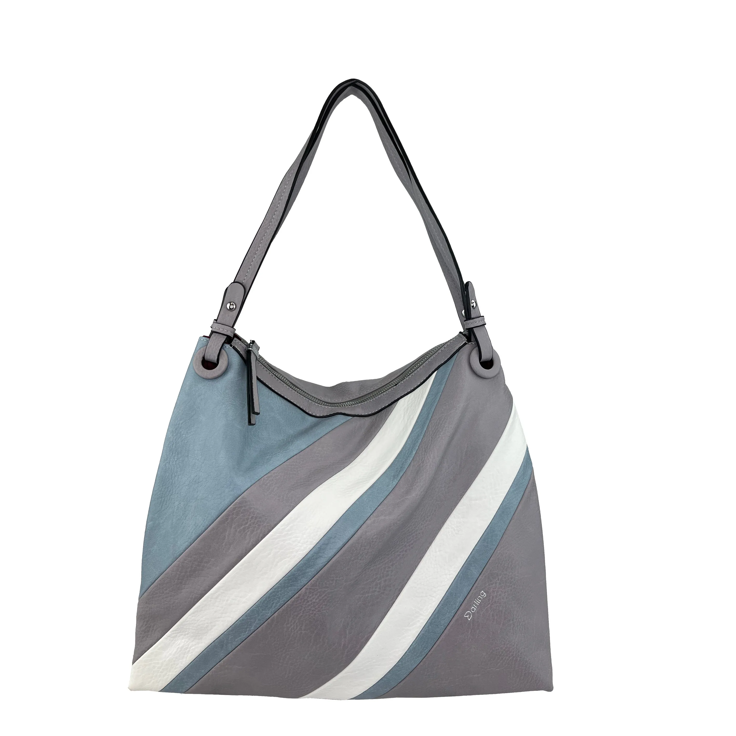 YD-7984 - Strip Multi Color Shoulder Bag - 5 Colors