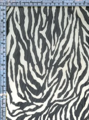 ZEBRA PRINTED ON POLYESTER MESH [NFA211017-005]